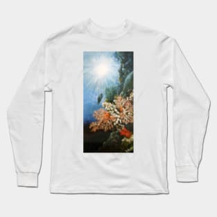 PARROT FISH IN THE CORAL Long Sleeve T-Shirt